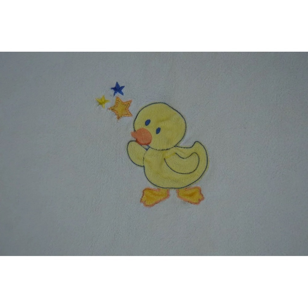 Northpoint Duck Baby Blanket Stars White Yellow Blue Orange Duckling Duckie